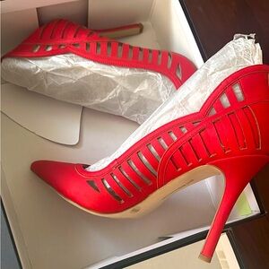 Elegant Red Stiletto Heels